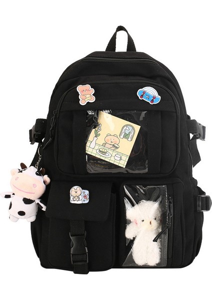 Enjovdery Kawaii Öğrenci Sırt Çantası Kadın Büyük Kapasiteli (Yurt Dışından)