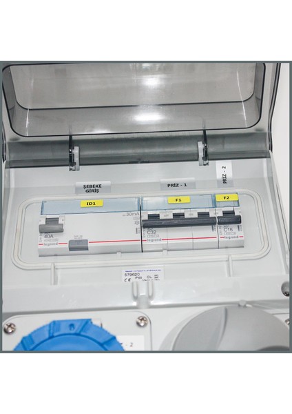 Novsen IP55 Şeffaf Kombinasyon Panosu 3x16A, 5x32A Kilitli Priz fırsatları