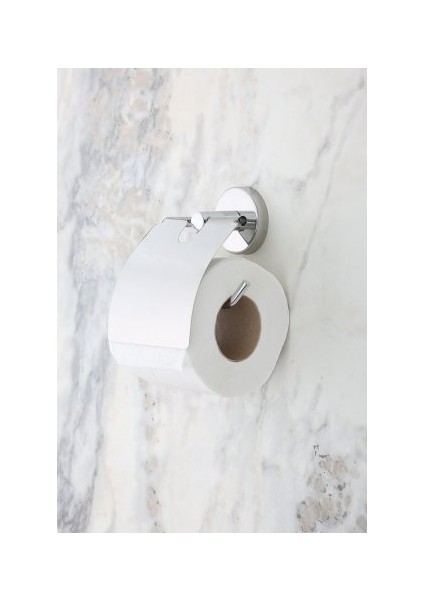 Erfa Home Krom Geniş Kapaklı Tuvalet Kağıtlığı