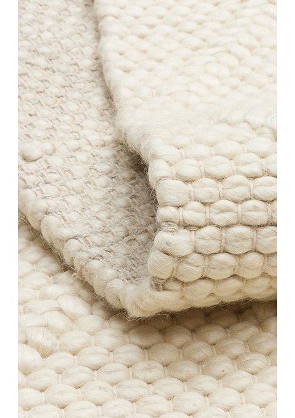 Jade Dıamond Cream Natural Kazak Örgü Desenli El Dokuma Örgü Halı indirimleri