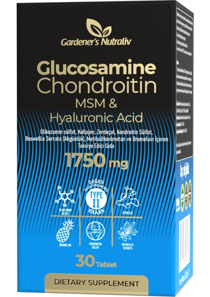 Gardener's Naturaliv Glucosamine Chondrotin İçeren Takviye Edici Gıda