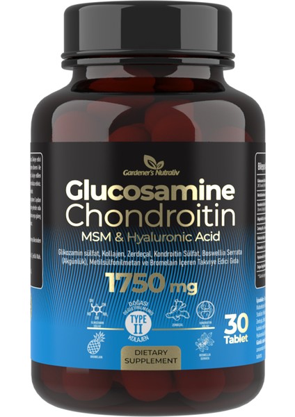 Gardener's Naturaliv Glucosamine Chondrotin İçeren Takviye Edici Gıda