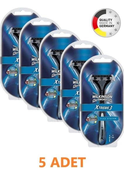 Wilkinson Sword Xtreme 3 - Oynar Başlıklı Sistem Tıraş Bıçağı 5 Adet