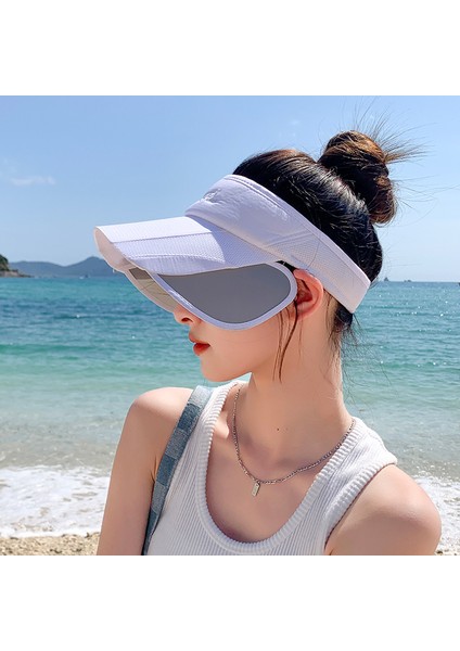 Eva Yaz Kadınların Açık Plajı Güneşlik Güneş Koruyucu Çekme Top Hat - Mor (Yurt Dışından) fiyatları