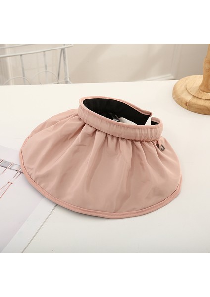 Eva Geniş Sepküllü Büyük Kesli Güneşlik Şapkası Siyah Kauçuk Alt Kabuk Şapkası Kadın Saç Klip Şapkası Saç Hoop Şapka - Pink (Yurt Dışından) fiyatları