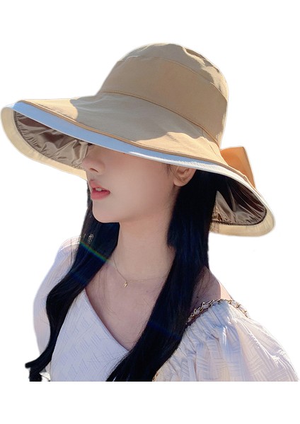 Eva Summer Beach Tour Balıkçı Şapka Güneş Şapkası - Khaki (Yurt Dışından)