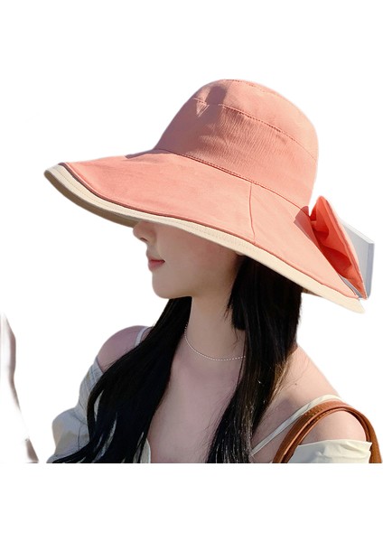Eva Summer Beach Tour Balıkçı Şapka Güneş Şapkası - Watermelon Red (Yurt Dışından)
