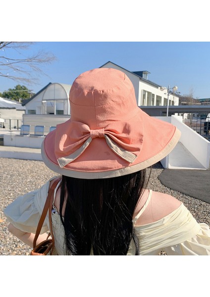 Eva Summer Beach Tour Balıkçı Şapka Güneş Şapkası - Watermelon Red (Yurt Dışından)