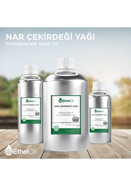 Nar Çekirdeği Sabit Yağı - Etheloil - 5 kg - %100 Saf ve Sabit  Yağ – Üretici Firma, Yüksek Kalite, Toptan Satış - Pomegranate Seed Oil- Punica Granatum L.