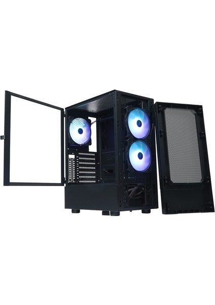 Gtpro 3X12CM Argb Fan, Usb3.0, Mesh Ön Panel, T-Glass Atx Oyuncu Kasas (Dkchgtpro)