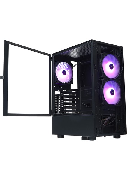 Gtpro 3X12CM Argb Fan, Usb3.0, Mesh Ön Panel, T-Glass Atx Oyuncu Kasas (Dkchgtpro)