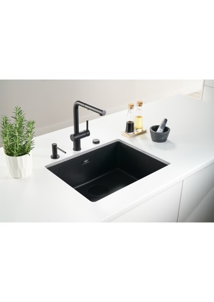 - Mrg 110-52 Matt Black Tezgahaltı Granit Evye fiyatları