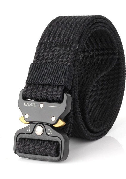 125 cm Erkek Bel Kemeri - Siyah (Yurt Dışından)