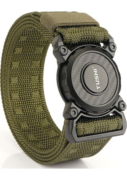 125 cm Erkek Bel Kemeri - Koyu Yeşil (Yurt Dışından)