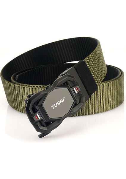 120 cm Erkek Bel Kemeri - Siyah / Yeşil (Yurt Dışından)