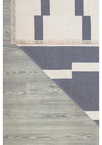 Asm Rugs Store Makinada Yıkanabilir Modern Desenli Çift Taraflı Dokuma Kilim