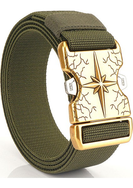 125 cm Erkek Bel Kemeri - Koyu Yeşil (Yurt Dışından)