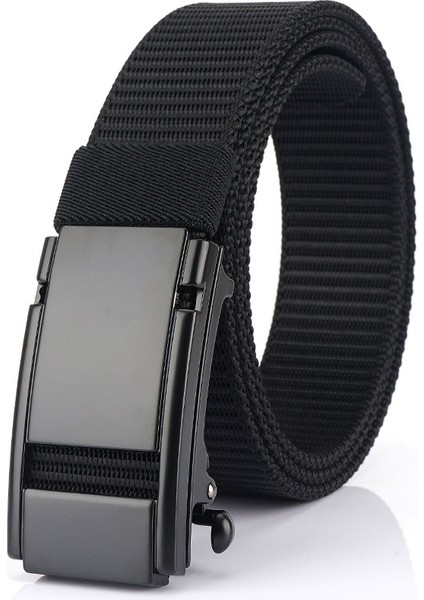 Otomatik Toka Kemer Erkek Naylon Örgülü Kemer (Yurt Dışından)