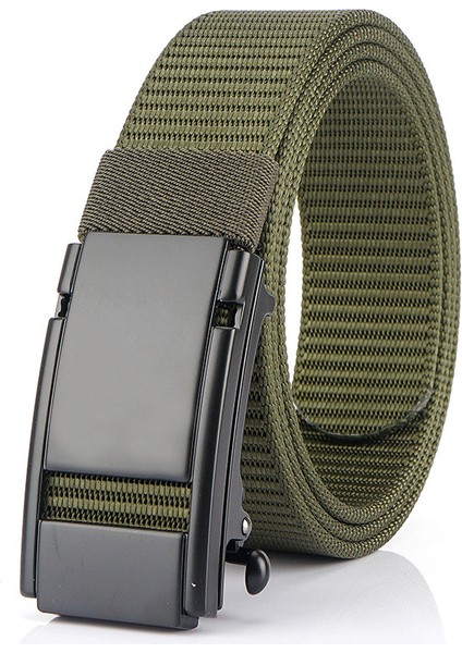 Otomatik Toka Kemer Erkek Naylon Örgülü Kemer (Yurt Dışından)