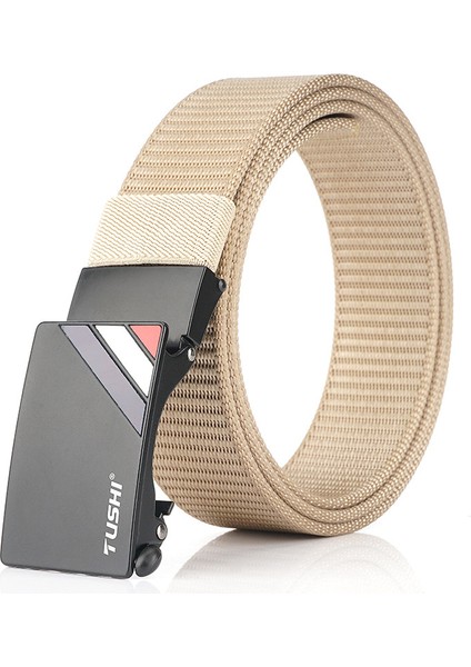 Otomatik Toka Kemer Erkek Naylon Örgülü Kemer (Yurt Dışından)