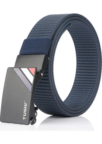 Otomatik Toka Kemer Erkek Naylon Örgülü Kemer (Yurt Dışından)