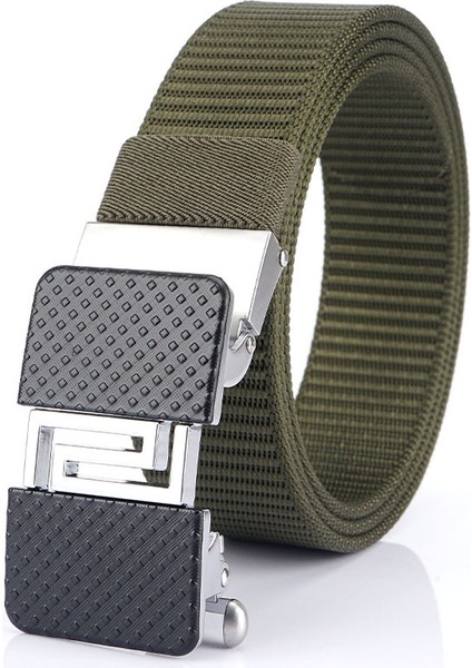 Örgülü Naylon Dişsiz Otomatik Tokalı Kemer (Yurt Dışından)