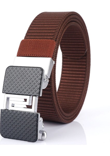 Örgülü Naylon Dişsiz Otomatik Tokalı Kemer (Yurt Dışından)