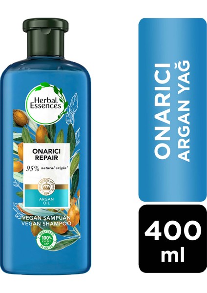 Vegan Şampuan Onarıcı Argan Yağı 400 ml