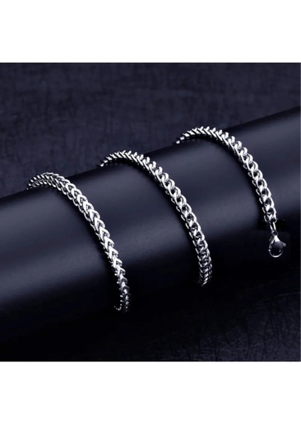 Erkek Çelik Kolye Kare Model 5mm Kalın Model Paslanmaz Çelik Kolye fiyatları