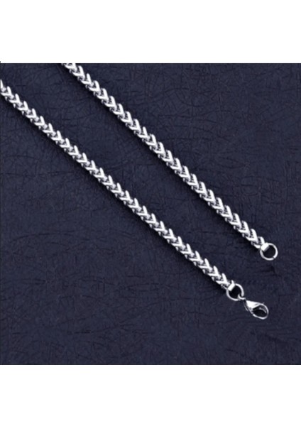 Erkek Çelik Kolye Kare Model 5mm Kalın Model Paslanmaz Çelik Kolye fırsatları