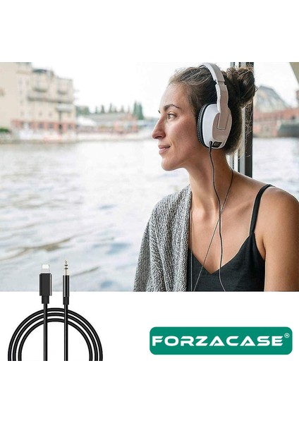 iPhone iPad Lightning To 3.5 mm Aux Çevirici Ses Aktarım Kablosu 1m - FC070