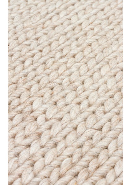 Jade Basketweave Beıge Natural Kazak Örgü Desenli El Dokuma Örgü Halı fırsatları