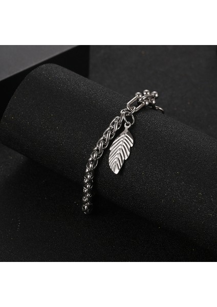 Erkek Titanyum Çelik Bileklik - Gümüş (Yurt Dışından) fiyatları