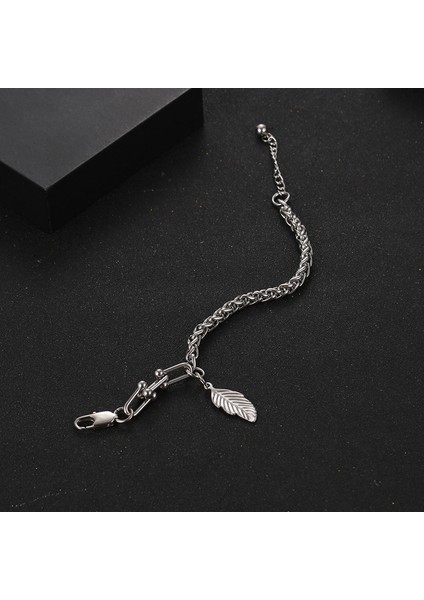 Erkek Titanyum Çelik Bileklik - Gümüş (Yurt Dışından) modelleri