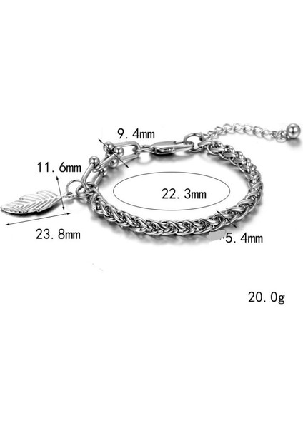 Erkek Titanyum Çelik Bileklik - Gümüş (Yurt Dışından) fırsatları