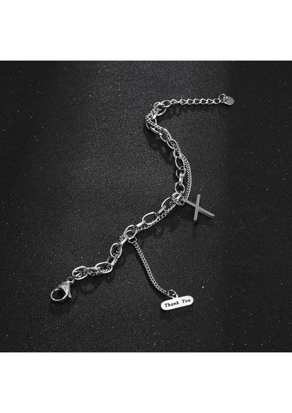 Erkek Titanyum Çelik Bileklik - Gümüş (Yurt Dışından) modelleri