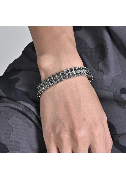 Erkek Tasarım Bileklik - Gümüş (Yurt Dışından) fiyatları