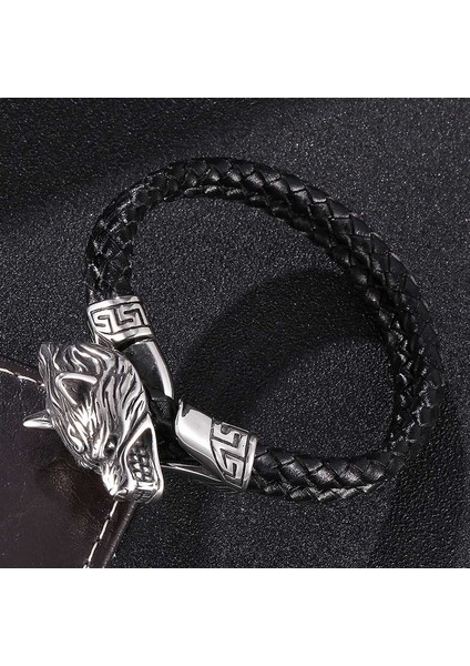 Erkek Örgü Bileklik - Siyah (Yurt Dışından) fiyatları