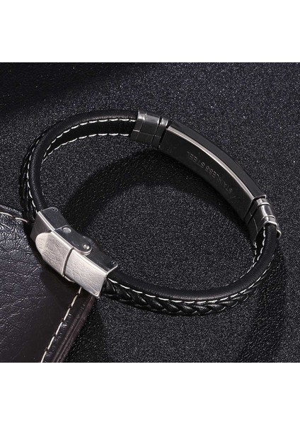 Erkek Deri Bileklik - Siyah (Yurt Dışından) modelleri