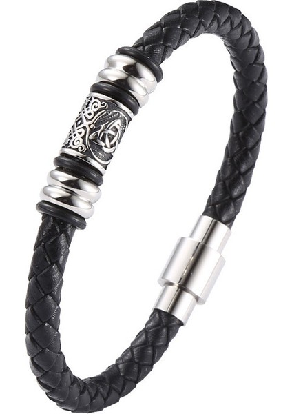 Retro Titanyum Erkek Bileklik - Siyah (Yurt Dışından)