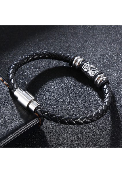Retro Titanyum Erkek Bileklik - Siyah (Yurt Dışından) modelleri