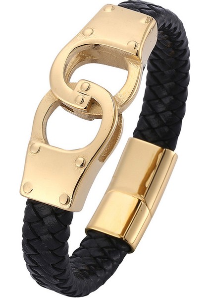 Titanyum Çelik Erkek Bileklik - Siyah (Yurt Dışından)