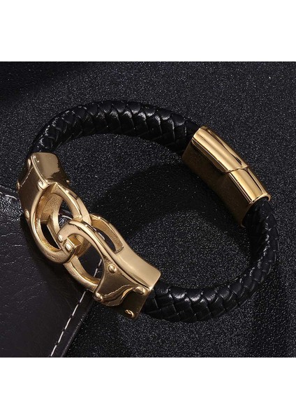 Titanyum Çelik Erkek Bileklik - Siyah (Yurt Dışından) fiyatları