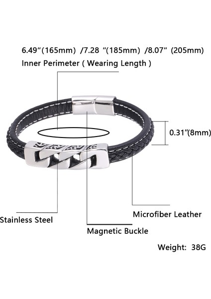 Paslanmaz Çelik Erkek Örgülü Bileklik - Siyah (Yurt Dışından) modelleri