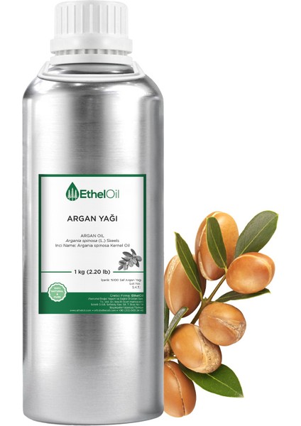 Argan Sabit Yağı - Etheloil - 1 kg - %100 Saf ve Sabit Yağ – Üretici Firma, Yüksek Kalite, Toptan Satış - Argan Oil - Argania Spinosa (L.) Skeels