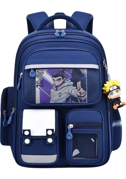 Sevimli Öğrenci Sırt Çantası - Mavi (Yurt Dışından)