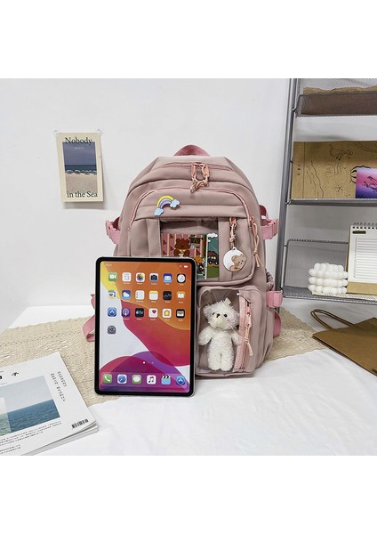 Büyük Kapasiteli Öğrenci Sırt Çantası - Beyaz (Yurt Dışından) modelleri