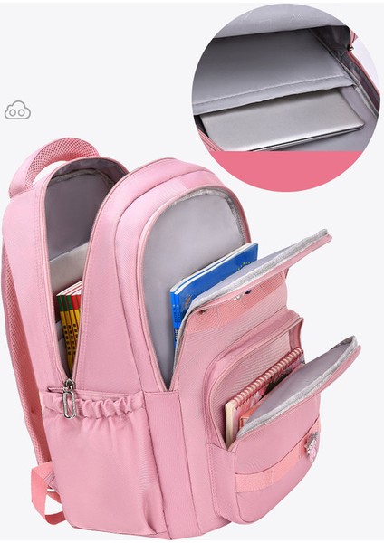 Büyük Kapasiteli Öğrenci Sırt Çantası - Pembe (Yurt Dışından) indirimleri