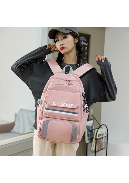 Büyük Kapasiteli Öğrenci Sırt Çantası - Pembe (Yurt Dışından) fırsatları