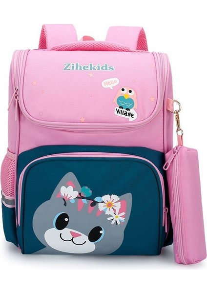 Büyük Kapasiteli Öğrenci Sırt Çantası - Pembe (Yurt Dışından)